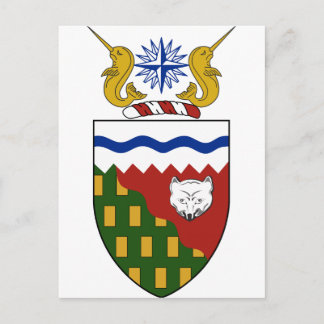 Nordwest-Territorien (Kanada) Wappen-Coat Postkarte