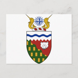 Nordwest-Territorien (Kanada) Wappen-Coat Postkarte