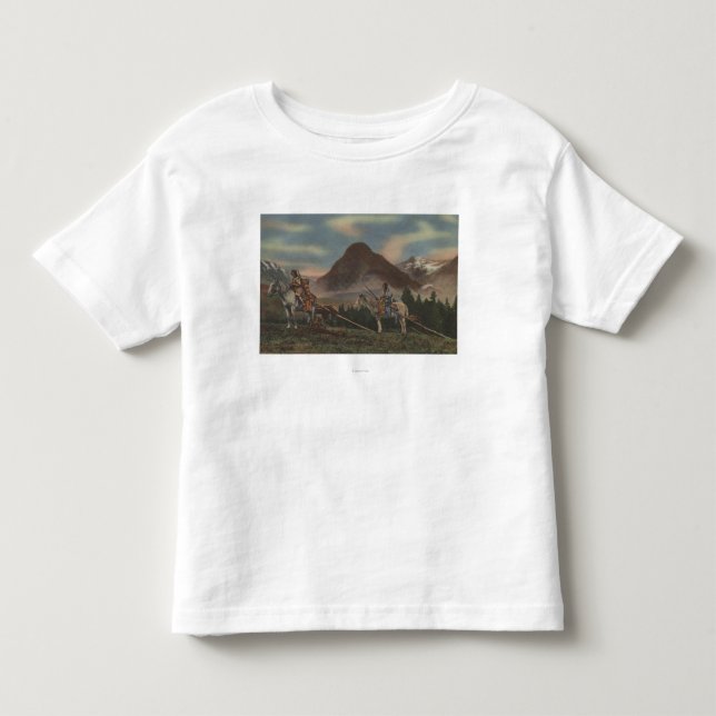 Nordwestamerikanischer Ureinwohner auf der Kleinkind T-shirt (Vorderseite)
