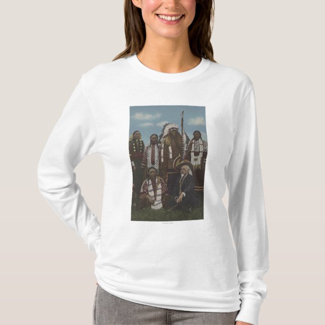 Nordwestamerikanischer Ureinwohner - Büffel Bill, T-Shirt (Vorderseite)