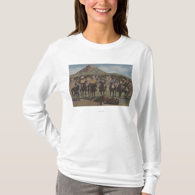 Nordwestamerikanischer Ureinwohner - eine T-Shirt (Vorderseite)