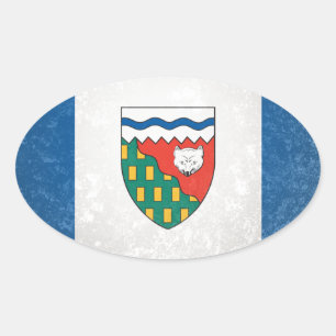 Nordwestgebiete Ovaler Aufkleber