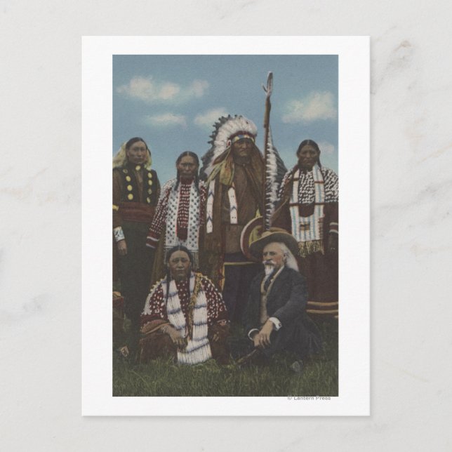 Nordwestliche Amerikanische Ureinwohner - Buffalo  Postkarte (Vorderseite)
