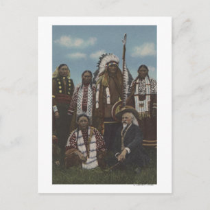 Nordwestliche Amerikanische Ureinwohner - Buffalo  Postkarte
