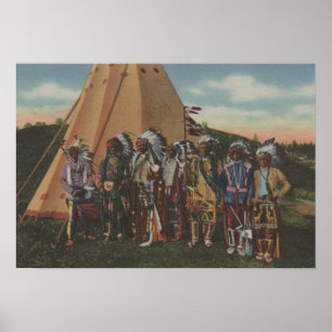 Nordwestliche Amerikanische Ureinwohner - Reihe in Poster