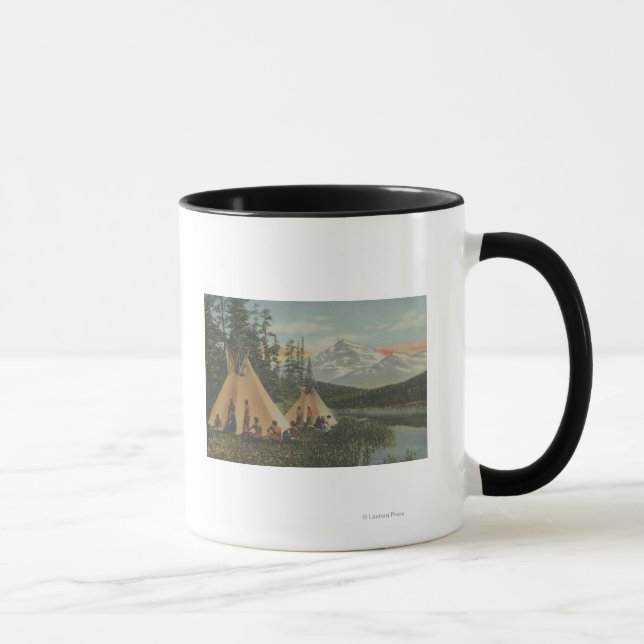 Nordwestliche Amerikanische Ureinwohner - zwei Tee Tasse (Rechts)