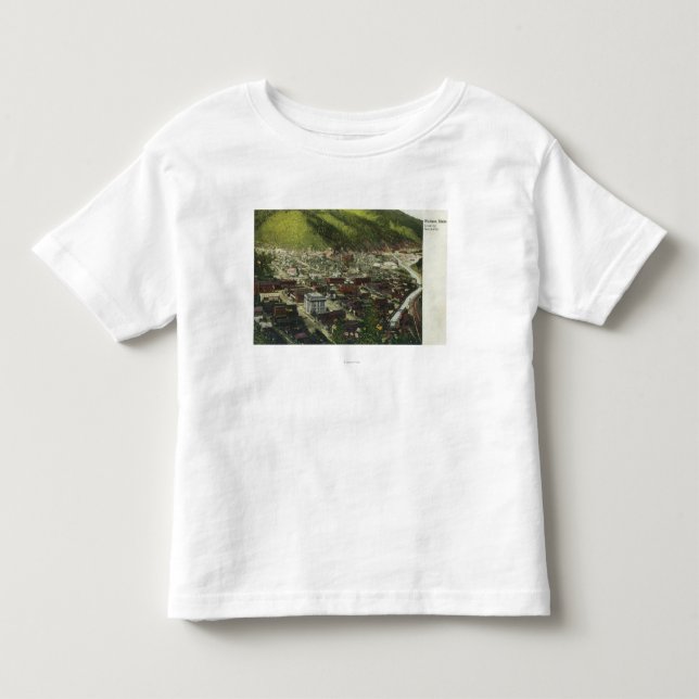 Nordwestliche Luftaufnahme von TownWallace, Kleinkind T-shirt (Vorderseite)