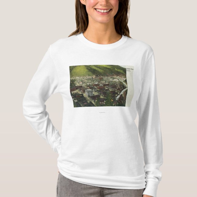 Nordwestliche Luftaufnahme von TownWallace, T-Shirt (Vorderseite)