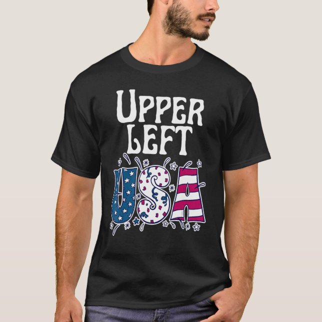 Nordwestlicher Pazifik Oberer Links US-amerikanisc T-Shirt (Vorderseite)