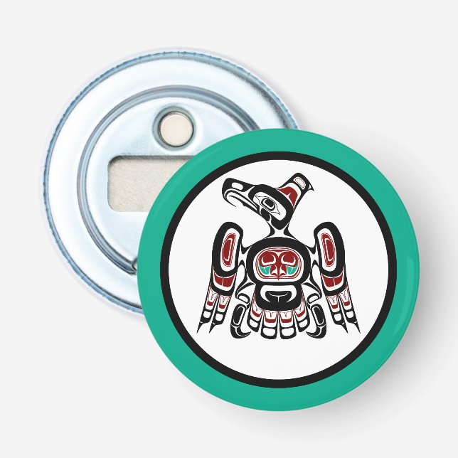 Nordwestpazifikküste Haida Kaigani Thunderbird Flaschenöffner (Vorderseite)