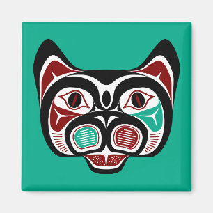 Nordwestpazifikküste Haida Kitty Magnet