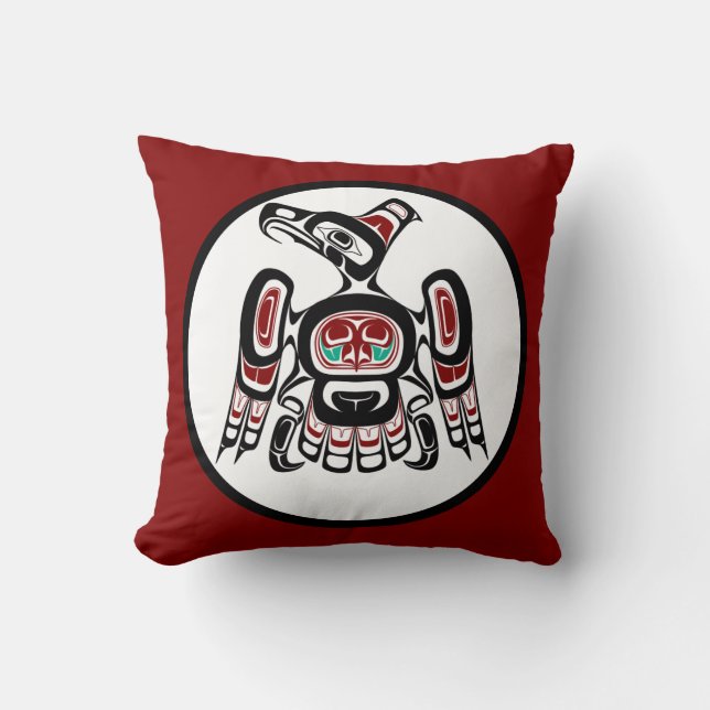 Nordwestpazifikküste Kaigani Thunderbird Kissen (Vorderseite)