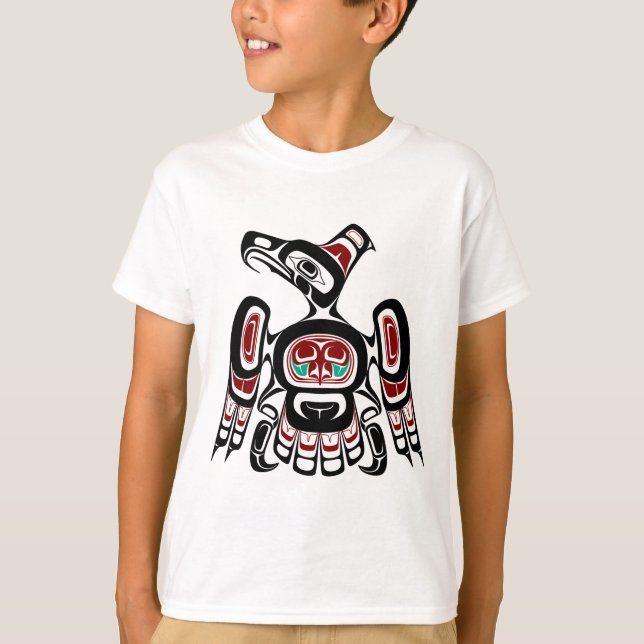 Nordwestpazifikküste Kaigani Thunderbird T-Shirt (Vorderseite)