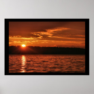 Nordwestsonnenuntergang Poster