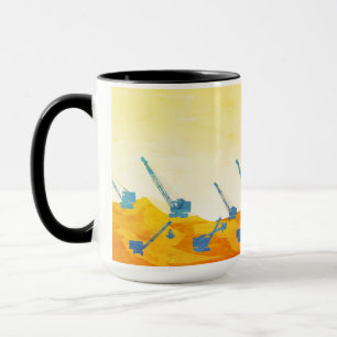 NORDWESTTECHNISCHE KRANE UND DUSCHE VINTAGE KUNST TASSE