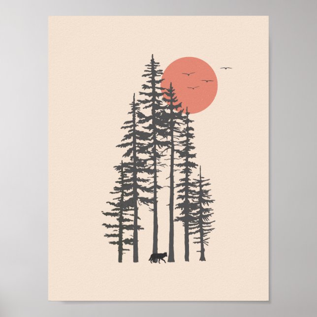 Nordwestwand des Pazifiks Poster (Vorne)