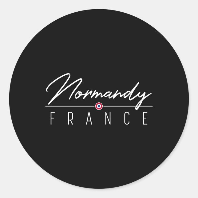 Nordy France Runder Aufkleber (Vorderseite)