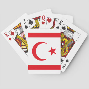 Nordzypern-Flagge Spielkarten