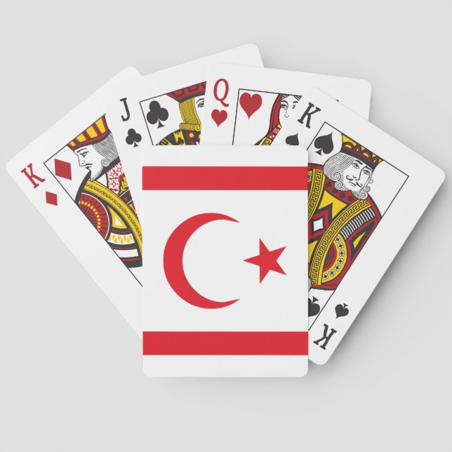Nordzypern-Flagge Spielkarten (Rückseite)