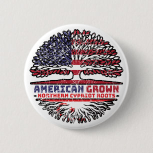 Nordzypriotische Nordzypriotin USA Tree Button