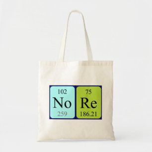 Nore Periodenname Totbeutel Tragetasche