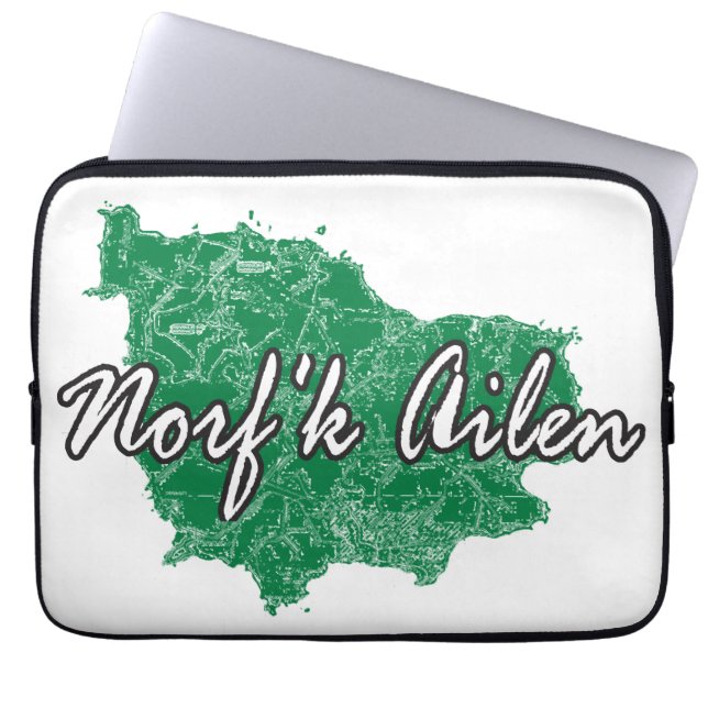Norf'k Ailen Laptopschutzhülle (Vorderseite)