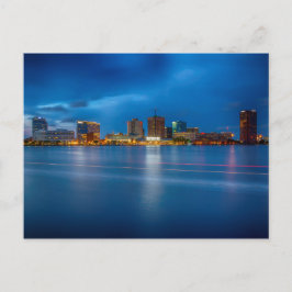 Norfolk City Skyline Postkarte