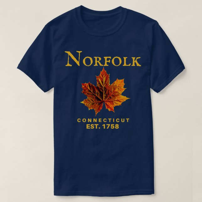 Norfolk CT  Connecticut Autumn  T-Shirt (Design vorne)