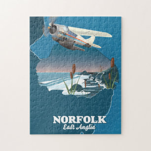 Norfolk East Anglia Karte