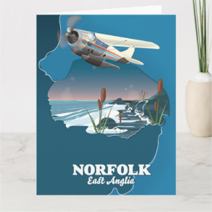 Norfolk East Anglia Karte
