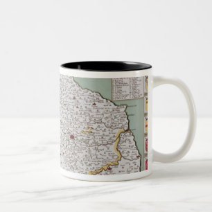 Norfolk, graviert von Jodocus Hondius Zweifarbige Tasse