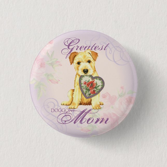 Norfolk Heart Mama Button (Vorderseite)
