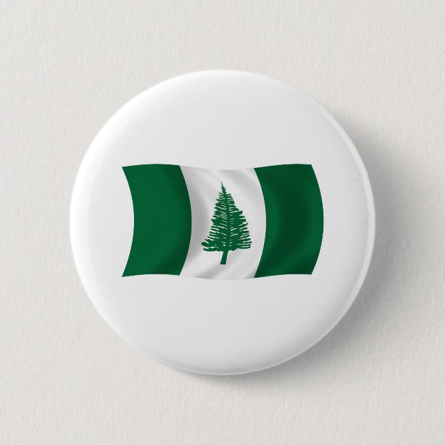 Norfolk-Insel-Flagge Knopf Button (Vorderseite)