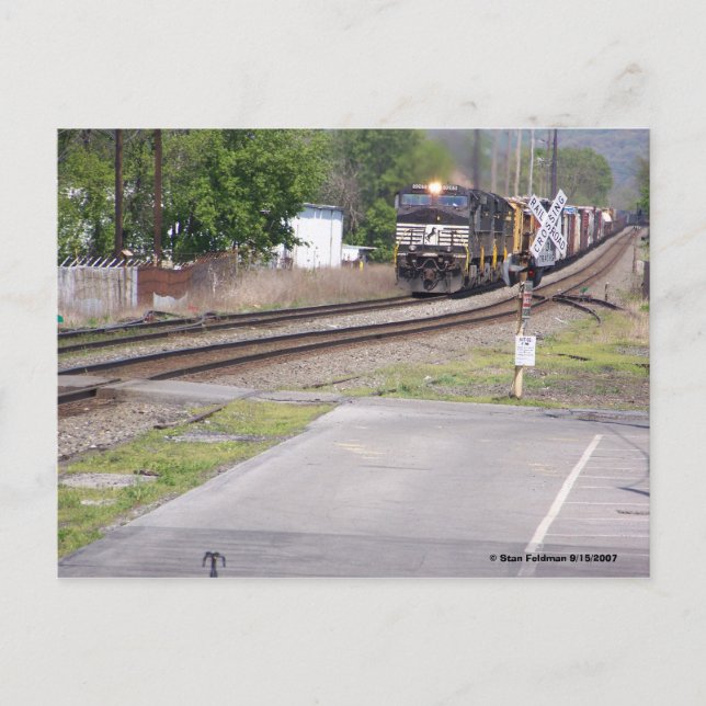 Norfolk Southern C-40-9W #9265 bei Macungie Pa. Postkarte (Vorderseite)