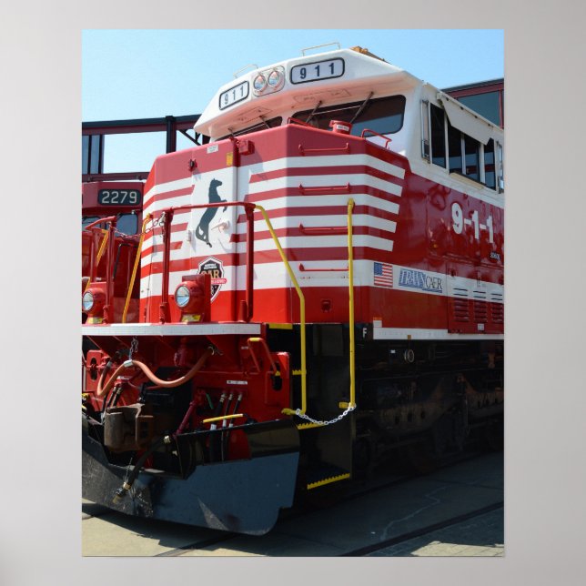 Norfolk Südbahn 911 Diesellokomotive Poster (Vorne)