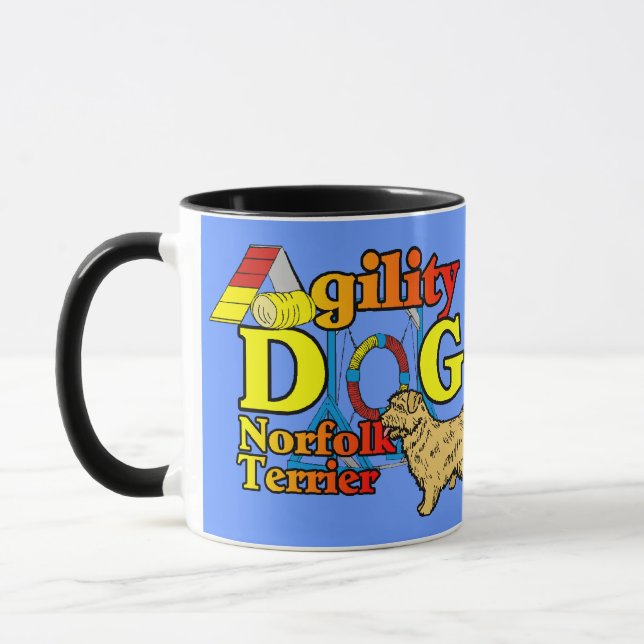 Norfolk_Terrier_Agility Tasse (Links)