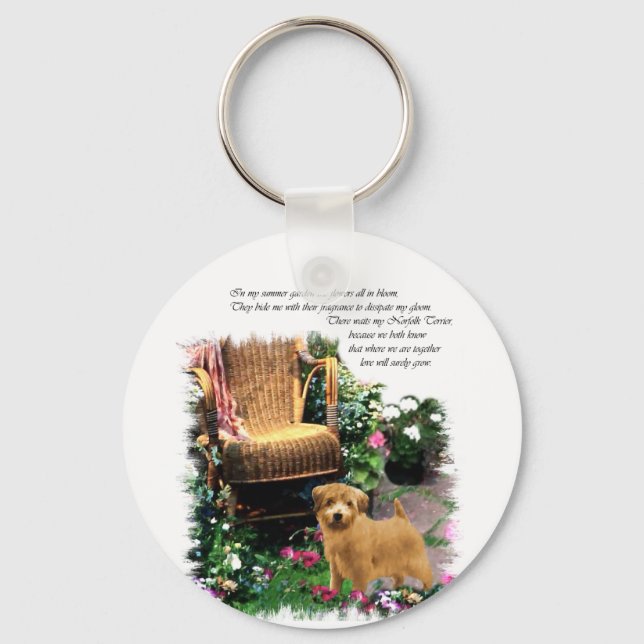 Norfolk Terrier Art Gifts Schlüsselanhänger (Vorderseite)