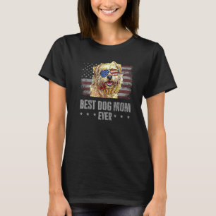 Norfolk Terrier Best Hund Mama je Retro US amerika T-Shirt