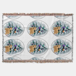 Norfolk Terrier Christmas Decke