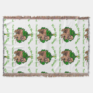 Norfolk Terrier Christmas Decke