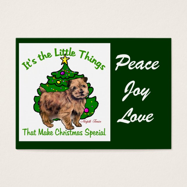 Norfolk Terrier Christmas Geschenke (Vorderseite)