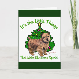 Norfolk Terrier Christmas Geschenke Feiertagskarte