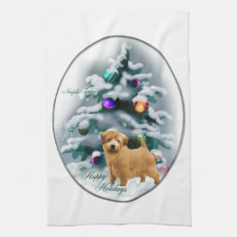 Norfolk Terrier Christmas Geschirrtuch