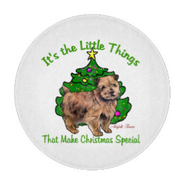 Norfolk Terrier Christmas Schneidebrett