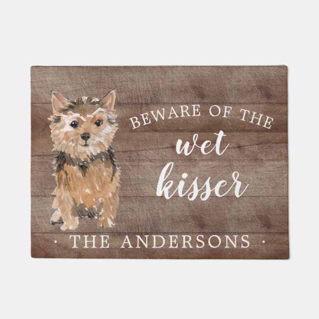 Norfolk Terrier Dog Personalisiert Dog Mat Fußmatte (Vorderseite)