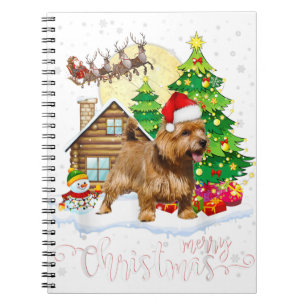 Norfolk Terrier frohe Weihnachtslieder Notizblock