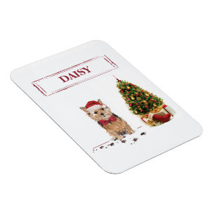 Norfolk Terrier Funny Christmas Dog mit Baum Magnet