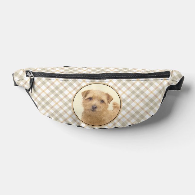Norfolk Terrier Malerei Niedlich Original Hunde Ku Bauchtasche (Ablage )