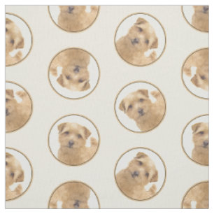 Norfolk Terrier Malerei Niedlich Original Hunde Ku Stoff