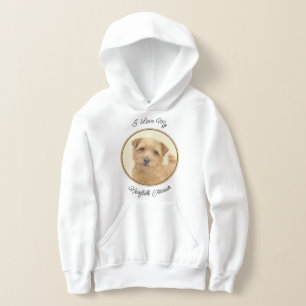Norfolk Terrier Painting - Original Dog Art Hoodie